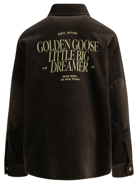 26FW [키즈] 골든구스 셔츠 GKP02800P00270555817 Brown - GOLDEN GOOSE