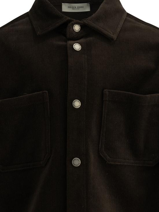 26FW [키즈] 골든구스 셔츠 GKP02800P00270555817 Brown - GOLDEN GOOSE
