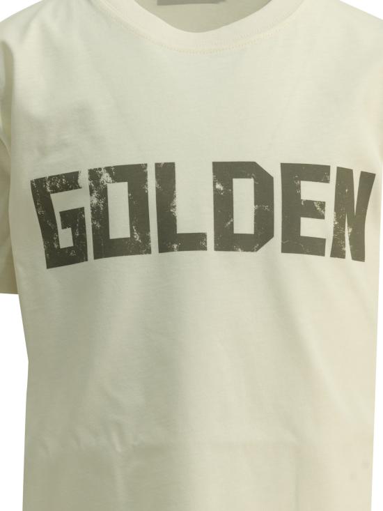 26FW [키즈] 골든구스 티셔츠 GKP02441P00268811560 White - GOLDEN GOOSE