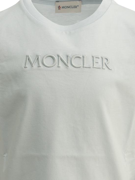 26FW [키즈] 몽클레어 티셔츠 8C00018 89AT990J Light blue - MONCLER