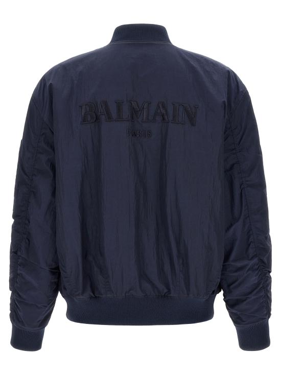 26FW 발망 봄버 자켓 HH1TFC55XM286DU Blue - BALMAIN