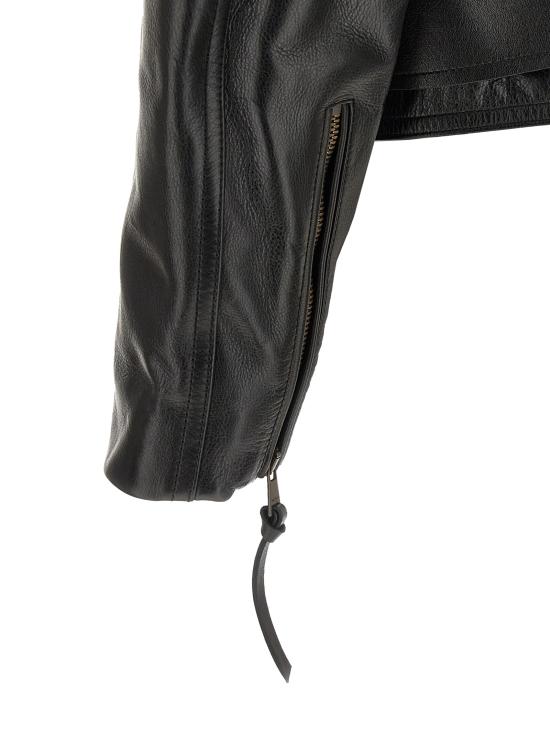26FW 발망 가죽 자켓 HH1TD580LE430PA Black - BALMAIN