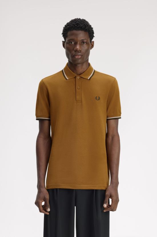 26FW 프레드페리 폴로 티셔츠 M3600 80C Dkca dskbl ngtgr - FRED PERRY