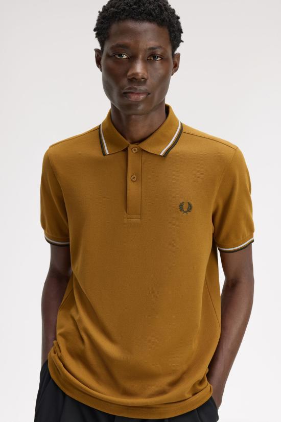 26FW 프레드페리 폴로 티셔츠 M3600 80C Dkca dskbl ngtgr - FRED PERRY
