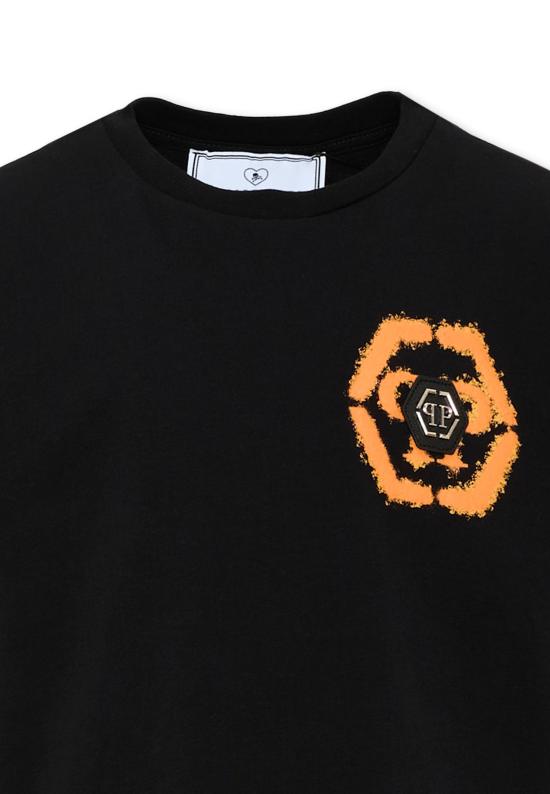 26SS [키즈] 필립 플레인 티셔츠 S6PHJBTH015 110 BLACK - PHILIPP PLEIN