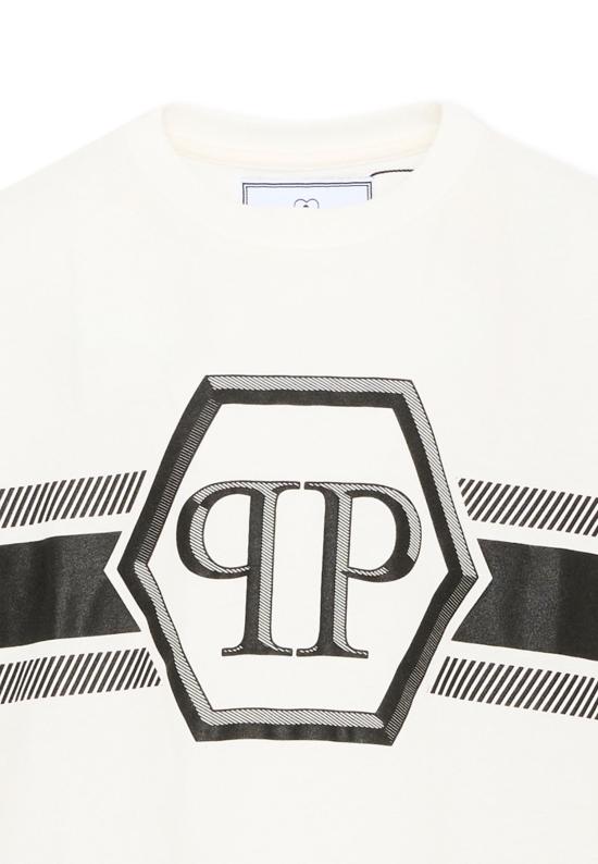 26SS [키즈] 필립 플레인 티셔츠 S6PHJBTH054 002 IVORY - PHILIPP PLEIN