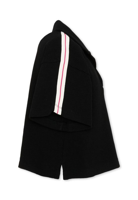 26SS [키즈] 팜앤젤스 폴로 셔츠 PGGB001S26JER001 110 BLACK - PALM ANGELS