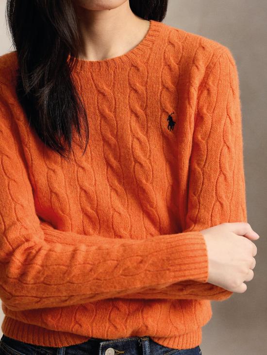 26FW 랄프 로렌 스웨터 미스토 캐시미어 아란시오 소재의 Maglia a Trecce - RALPH LAUREN
