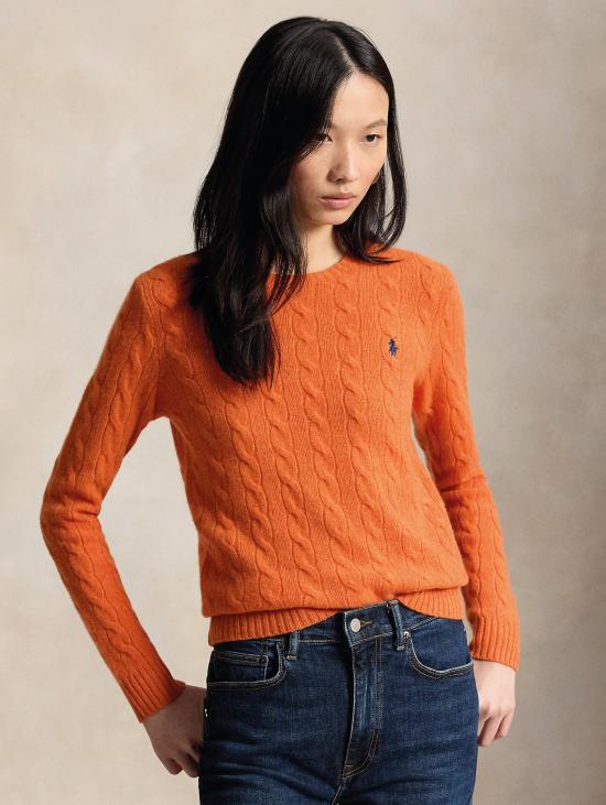26FW 랄프 로렌 스웨터 미스토 캐시미어 아란시오 소재의 Maglia a Trecce