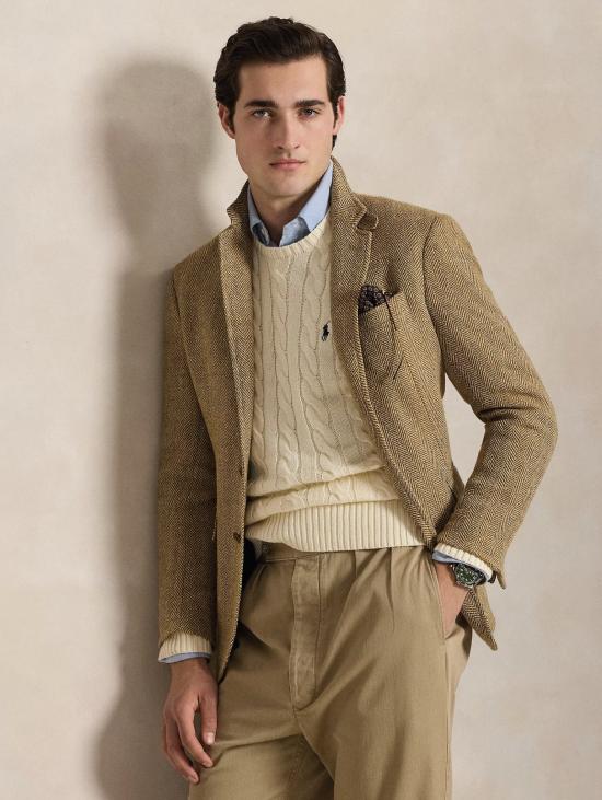 26FW 랄프 로렌 스웨터 말리아 아 트레체 인 코토네 크레마 - RALPH LAUREN