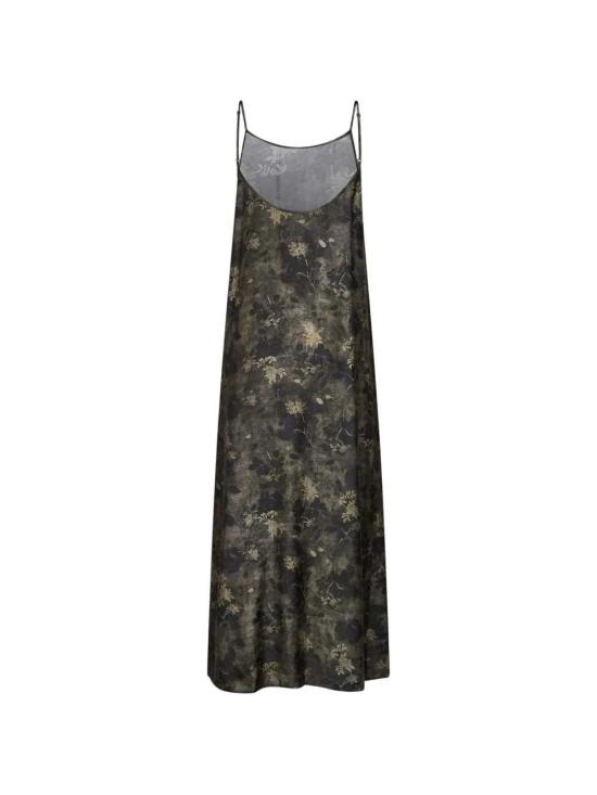 26FW 우마 왕 미디 원피스 UP5011 UW048 GREEN GREY - UMA WANG