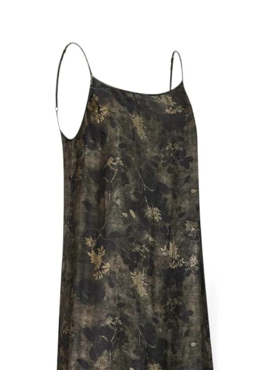 26FW 우마 왕 미디 원피스 UP5011 UW048 GREEN GREY - UMA WANG