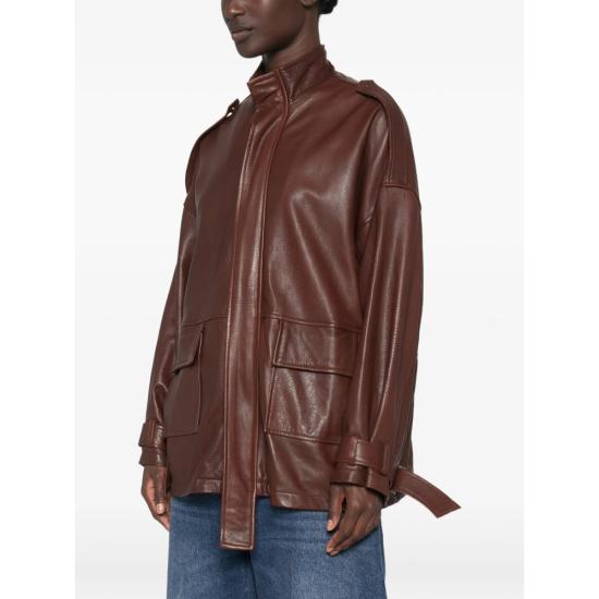 26FW 조르지오 브라토 가죽 자켓 GD27F23096MGA BRAND BROWN - GIORGIO BRATO