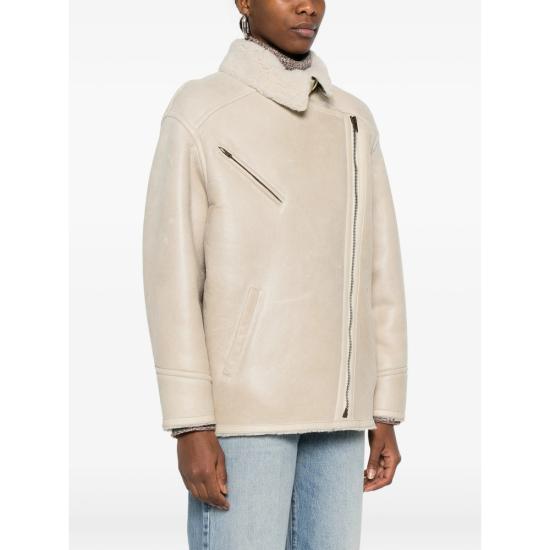 26FW 이자벨마랑 가죽 자켓 C3A03I MA0181FC 23EC NEUTRALS - ISABEL MARANT