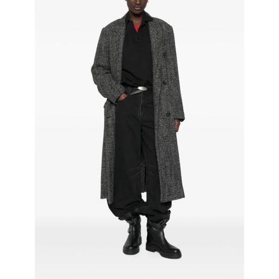 26FW 이자벨마랑에뚜왈 코트 D3E02E MA0566FA 02AN GREY BLACK - ISABEL MARANT ETOILE