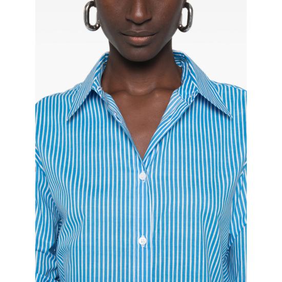 26FW 더프랭키샵 셔츠 PERI COTTON BLUE BLUE WHITE - THE FRANKIE SHOP