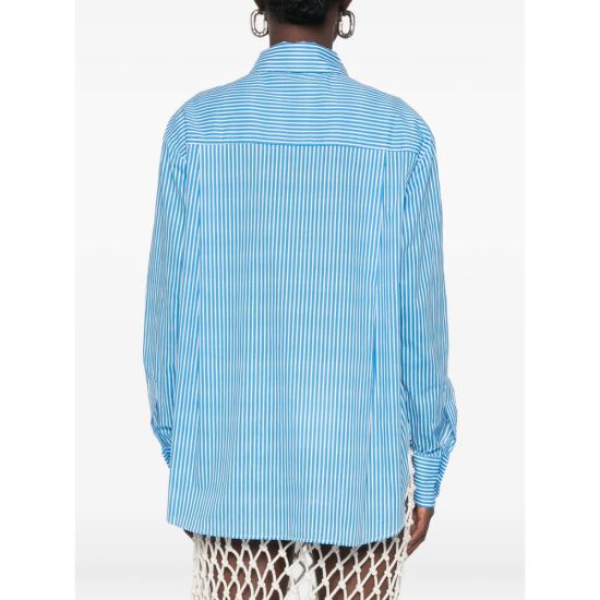 26FW 더프랭키샵 셔츠 PERI COTTON BLUE BLUE WHITE - THE FRANKIE SHOP