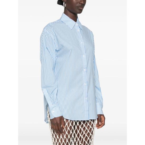 26FW 더프랭키샵 셔츠 PERI COTTON BLUWH BLUE WHITE - THE FRANKIE SHOP