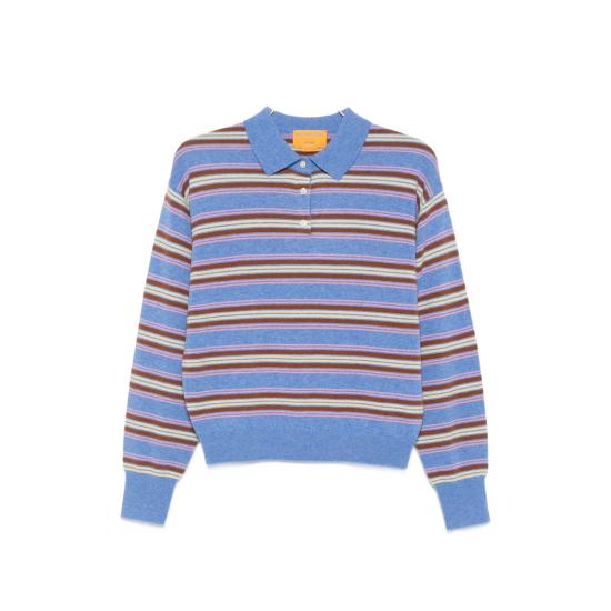26FW 게스트 인 레지던스 폴로 티셔츠 W43810JL COLLEGIATE BLUE BLUE BROWN