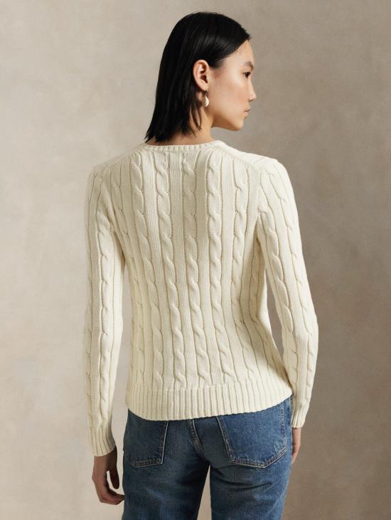 26FW 랄프 로렌 스웨터 캐시미어 크레마 소재의 Maglia Linea Dritta a Trecce - RALPH LAUREN