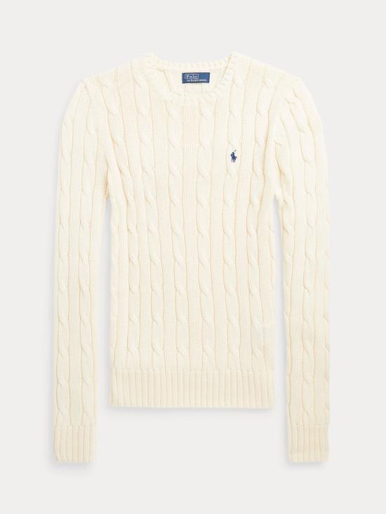 26FW 랄프 로렌 스웨터 캐시미어 크레마 소재의 Maglia Linea Dritta a Trecce - RALPH LAUREN