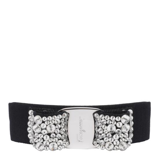 26FW 살바토레 페라가모 헤어 액세서리 524894 342759NERO CRYSTAL Black