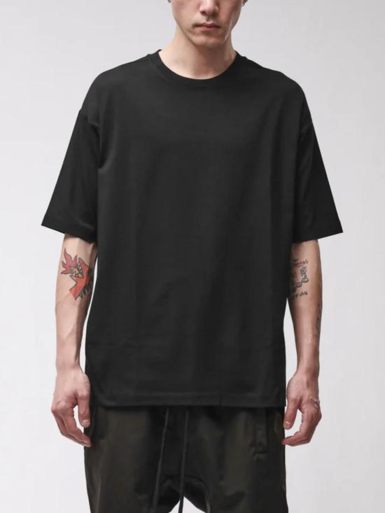 26FW 톰크롬 반팔 티셔츠 MTS986 BLACK - THOM KROM