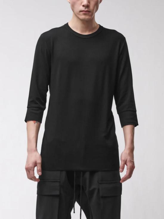 26FW 톰크롬 반팔 티셔츠 MTS978 BLACK - THOM KROM