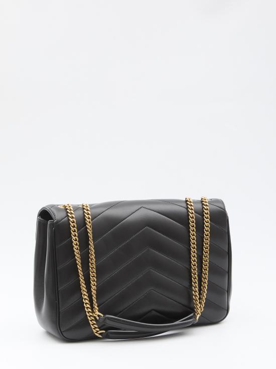 26FW 생로랑 루루 라지 마틀라세 램스킨 백 803541 BLACK - SAINT LAURENT