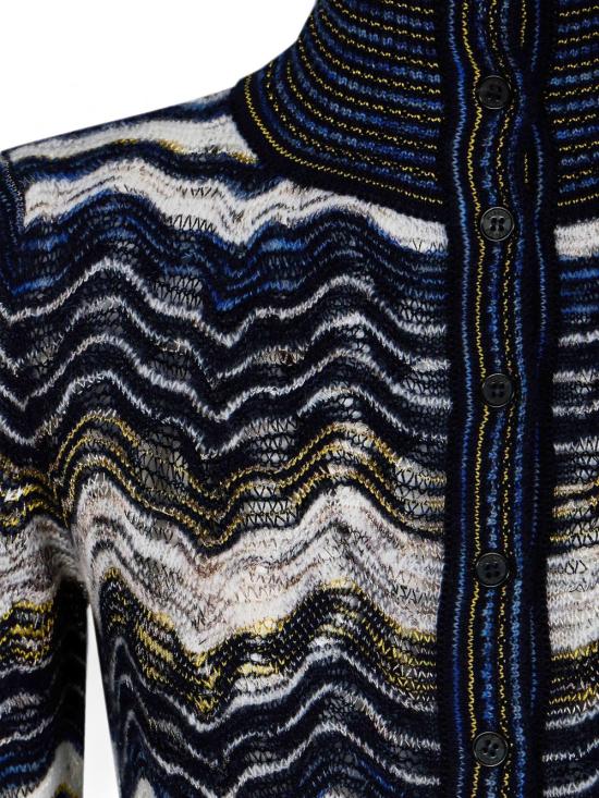 26FW 미소니 폴로 티셔츠 DS26WN0C BK01KLS72RK NAVY - MISSONI
