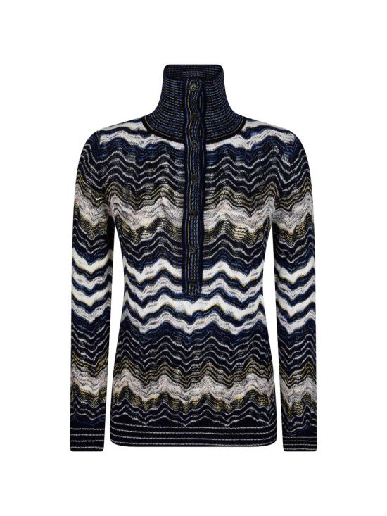 26FW 미소니 폴로 티셔츠 DS26WN0C BK01KLS72RK NAVY