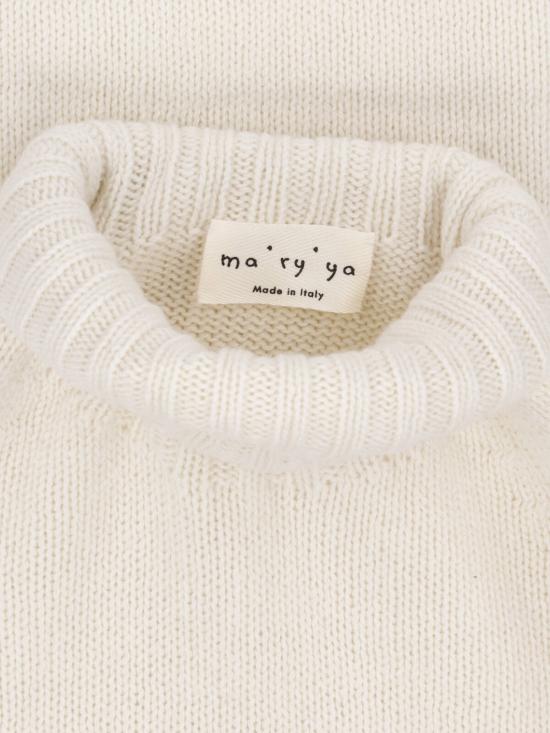 26FW 마리아 스웨터 YTK017 B White - MA RY YA