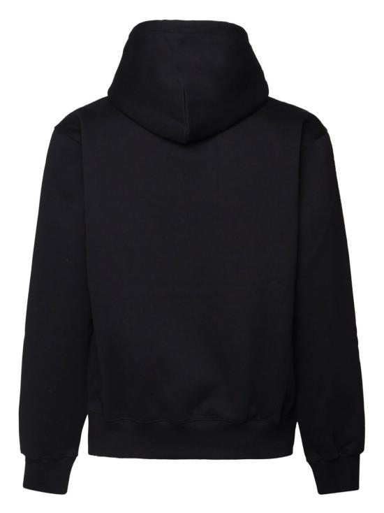 26FW 칼하트 WIP 로고 후드 티셔츠 I030547 0D2XX BLACK - CARHARTT WIP