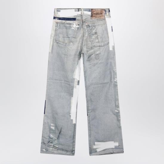 26FW 아크네 스튜디오 트롱프뢰유 테이프 데님 팬츠 BK0783DE Light blue - ACNE STUDIOS