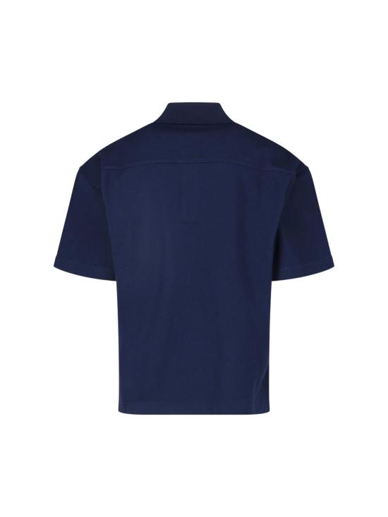 26FW 생로랑 반팔 티셔츠 862765 Y38FL 4035 Blue - SAINT LAURENT