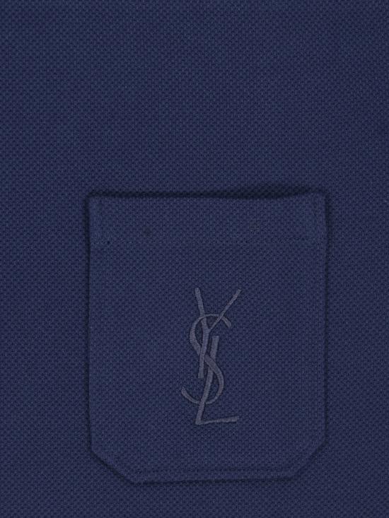 26FW 생로랑 반팔 티셔츠 862765 Y38FL 4035 Blue - SAINT LAURENT