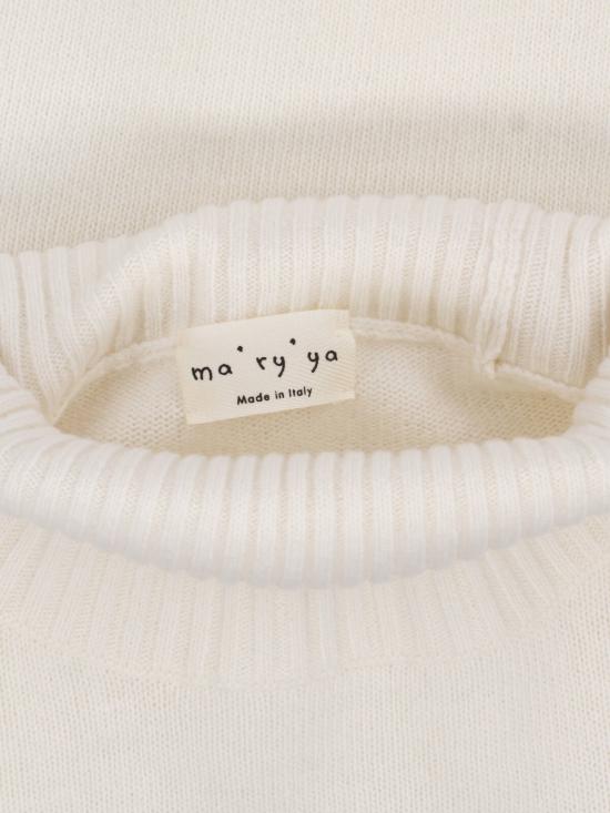 26FW 마리아 스웨터 YTK041 C White - MA RY YA
