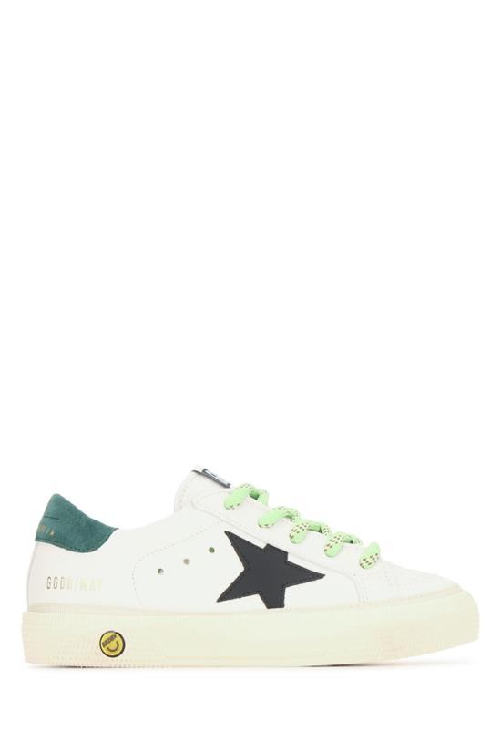 26FW [키즈] 골든구스 스니커즈 GYF00496F008670 10349 WHITEBLACKGREEN