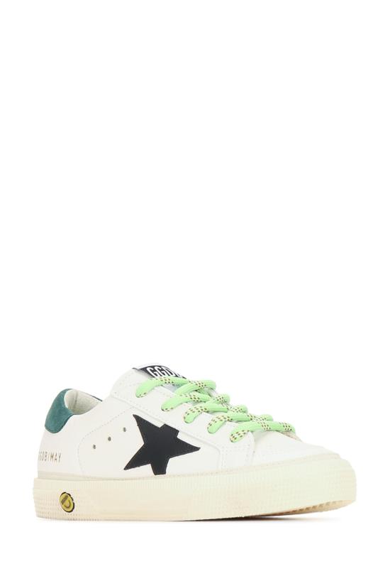26FW [키즈] 골든구스 스니커즈 GYF00496F008670 10349 WHITEBLACKGREEN - GOLDEN GOOSE