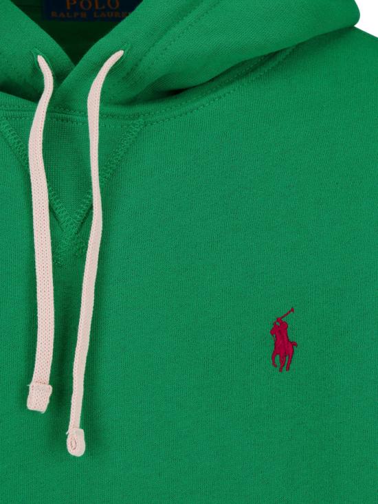 26FW 폴로 랄프로렌 포니로고 자수 후드 티셔츠 710 766778 504 Green - POLO RALPH LAUREN