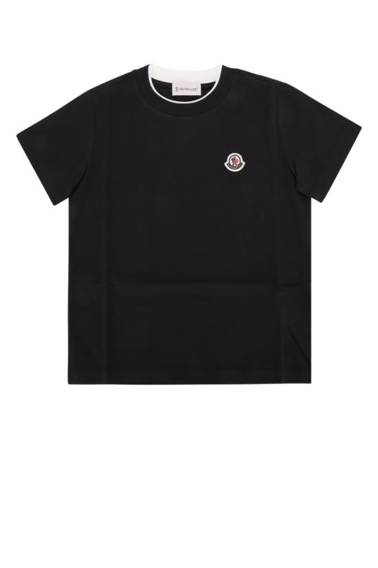 26FW [키즈] 몽클레어 티셔츠 L29548C0000889AFV 999 Black