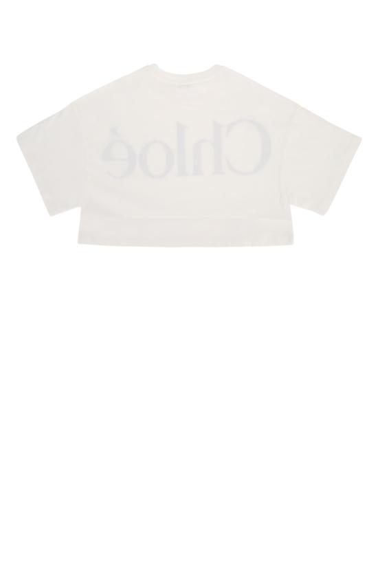 26FW [키즈] 끌로에 티셔츠 C21305 117 OFFWHITE - CHLOE