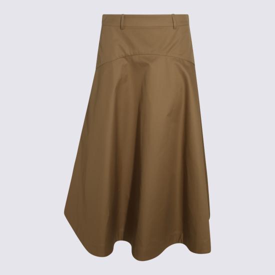 26FW 발렌시아가 미디 스커트 A002BT TKP072602 CAMEL - BALENCIAGA