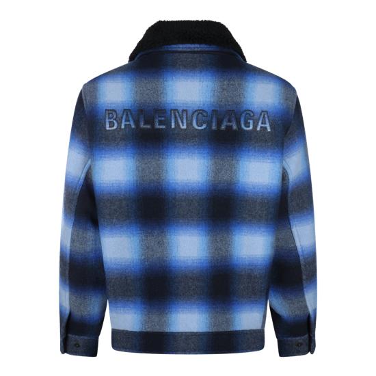 26FW 발렌시아가 자켓 A001YN TRU133964 BLUE BLACK - BALENCIAGA