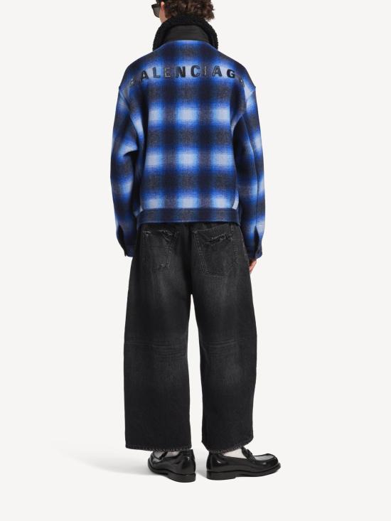 26FW 발렌시아가 자켓 A001YN TRU133964 BLUE BLACK - BALENCIAGA