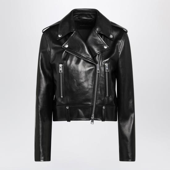 26FW 발렌시아가 가죽 자켓 A002FOTUS11 Black