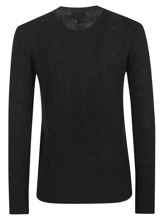 26FW 폴로 랄프로렌 폴로 자수 케이블 니트 스웨터 211971865 005 POLO BLACK - POLO RALPH LAUREN