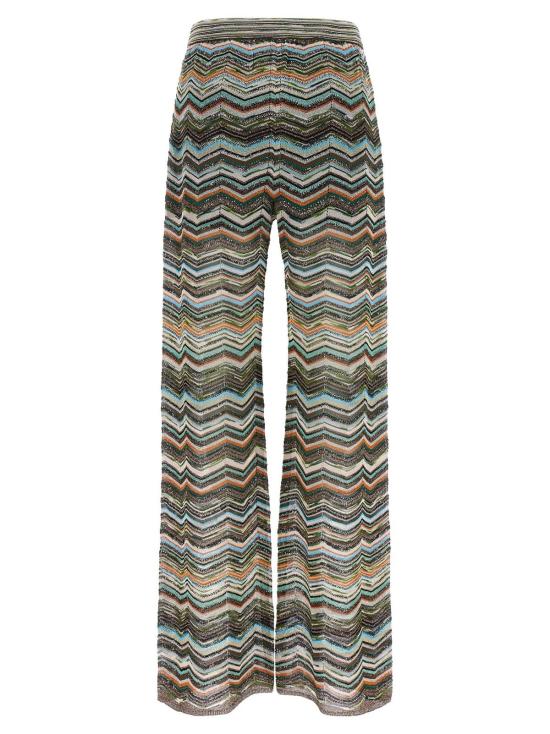  미소니 스트레이트 팬츠 미쏘니 비스코스 플레어 팬츠 멀티컬러 - MISSONI
