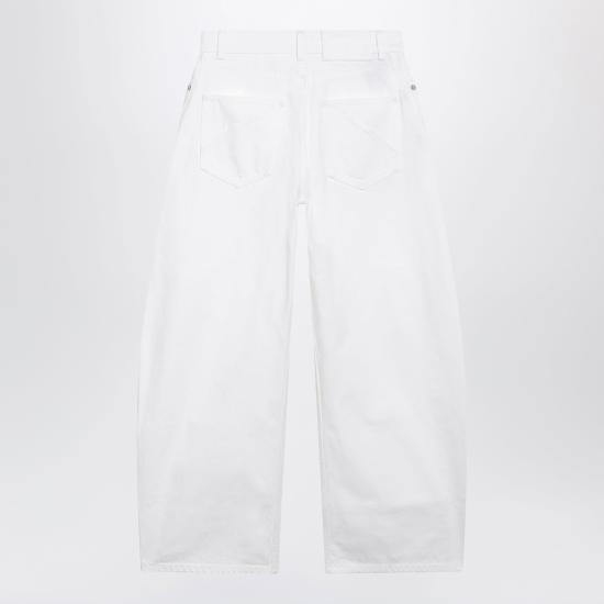 26FW 알라이아 데님 팬츠 AA9P1406D027DDE White - ALAIA