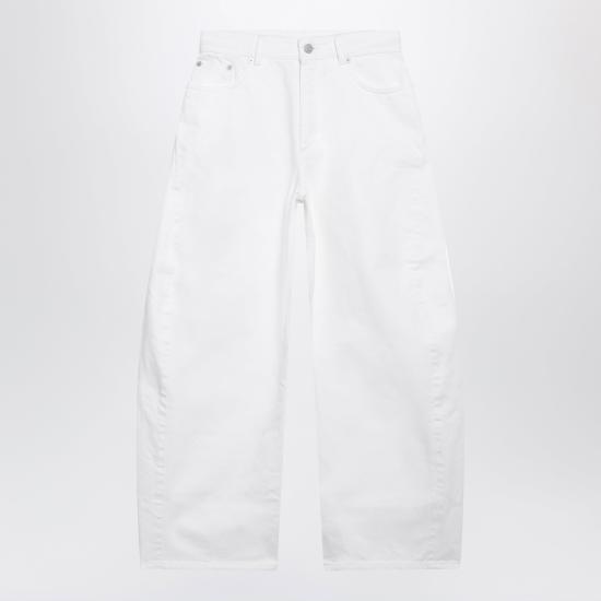 26FW 알라이아 데님 팬츠 AA9P1406D027DDE White